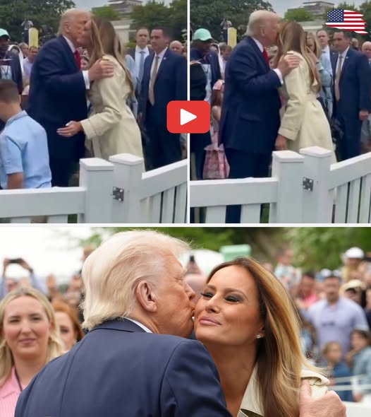 “A First Couple to Remember: President Trump and the First Lady Share Heartwarming Moment at Easter Event”